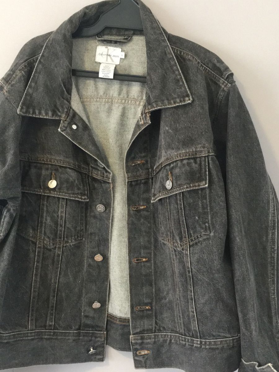 jaqueta jeans feminina calvin klein