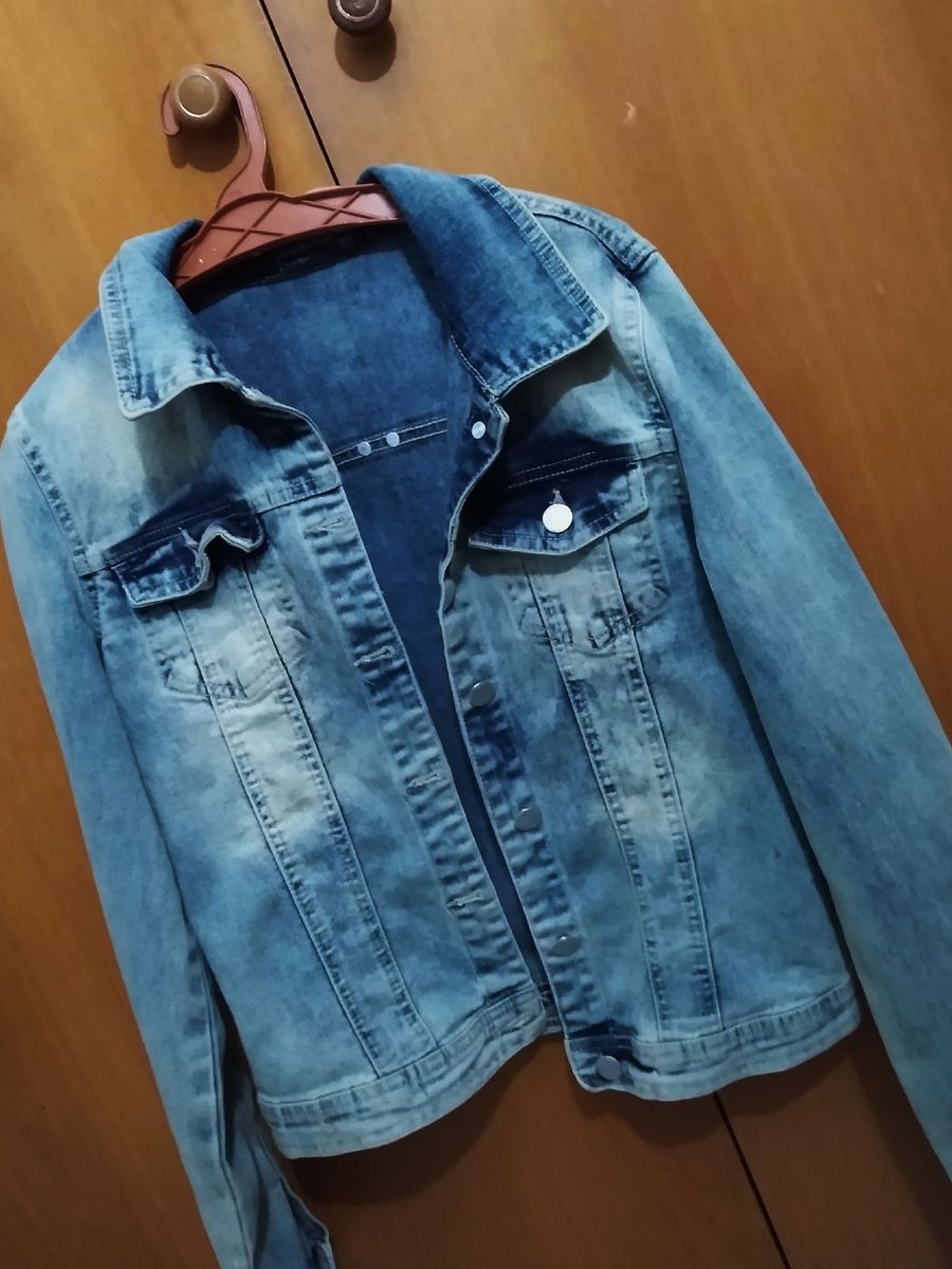 jaqueta jeans clock house