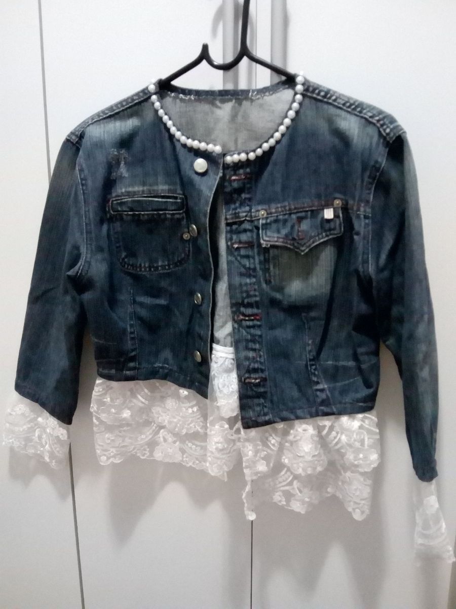 jaquetas customizadas com renda