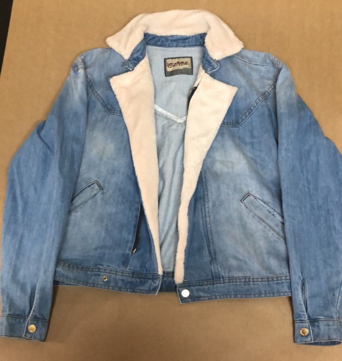 jaqueta jeans lez a lez