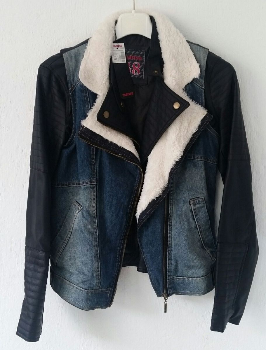 jaqueta de couro feminina com pelucia