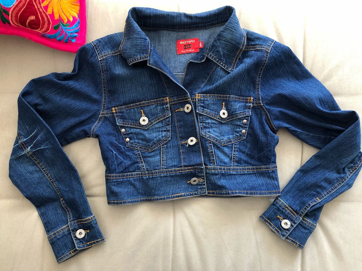 jaqueta jeans feminina biotipo