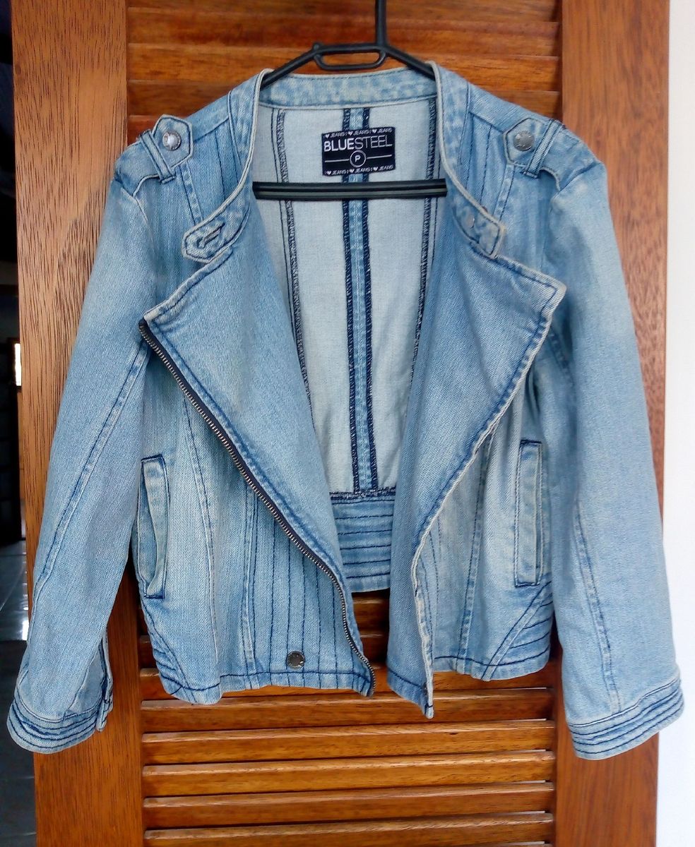 jaqueta jeans cropped renner