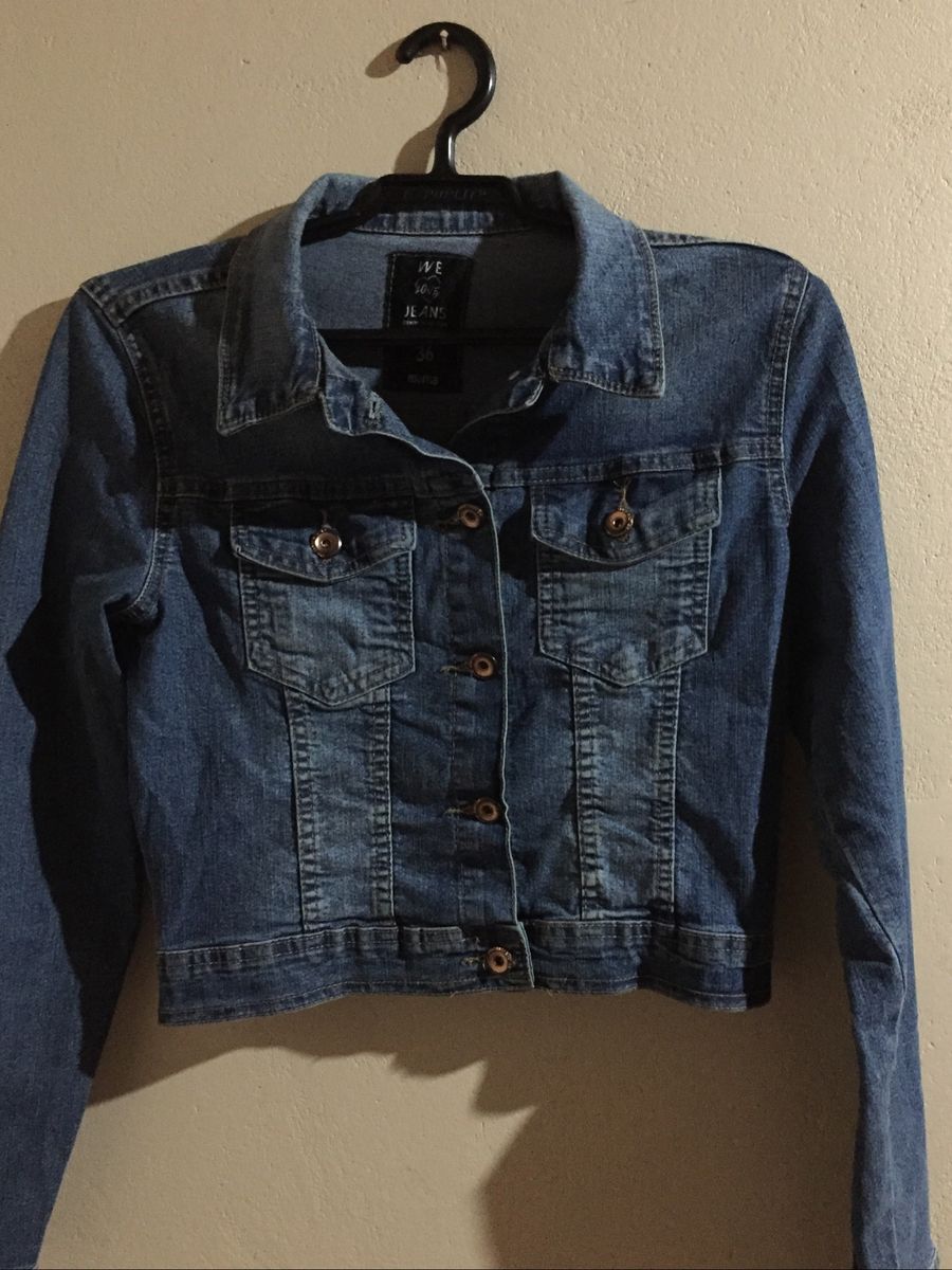 jaqueta jeans feminina curta marisa