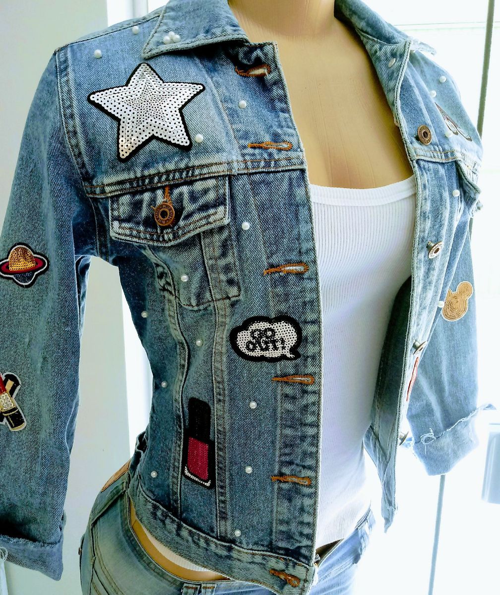 customizar blusa jeans feminina