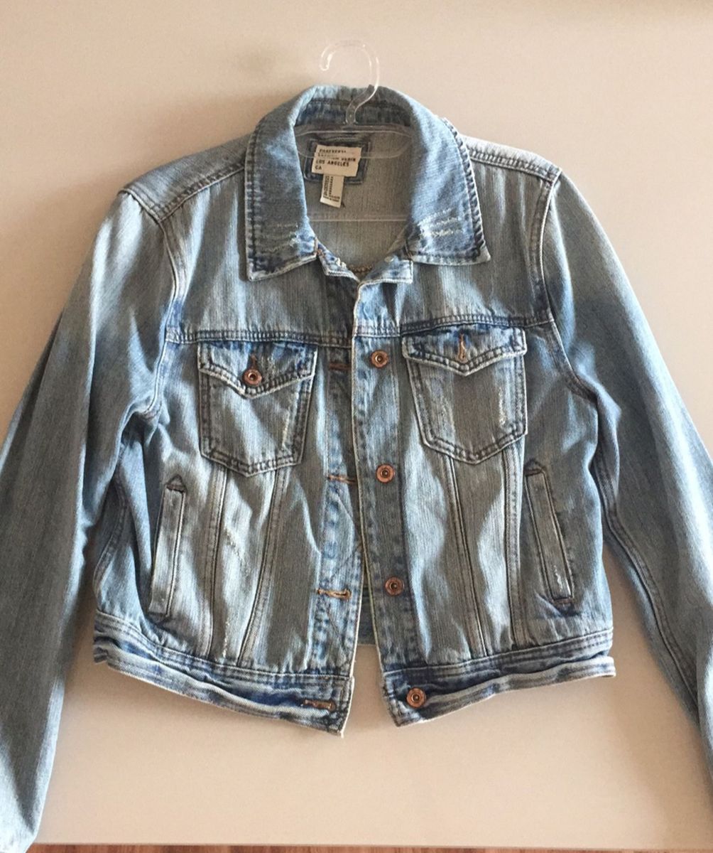 jaqueta jeans feminina forever 21