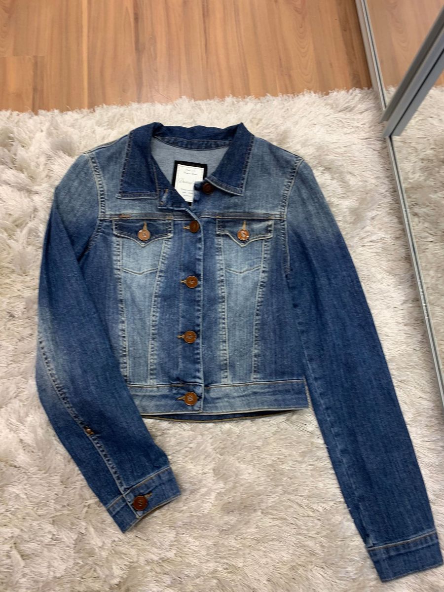 jaqueta jeans feminina damyller