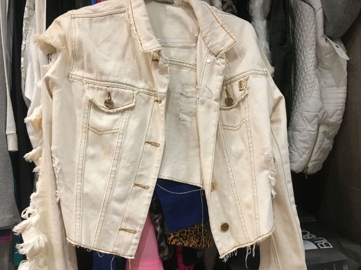 jaqueta jeans degrant