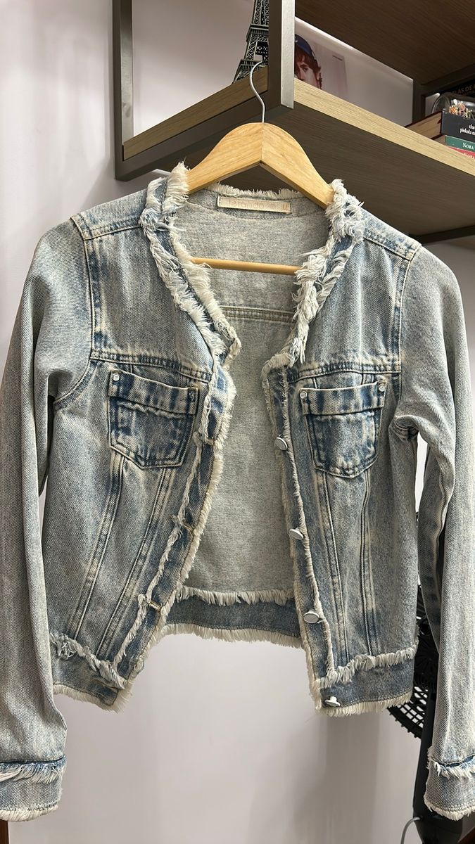 Jaqueta Jeans Destroyer Feranda | Casaco Feminino Feranda Usado ...