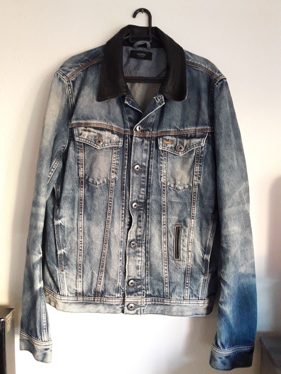 jaqueta jeans masculina diesel