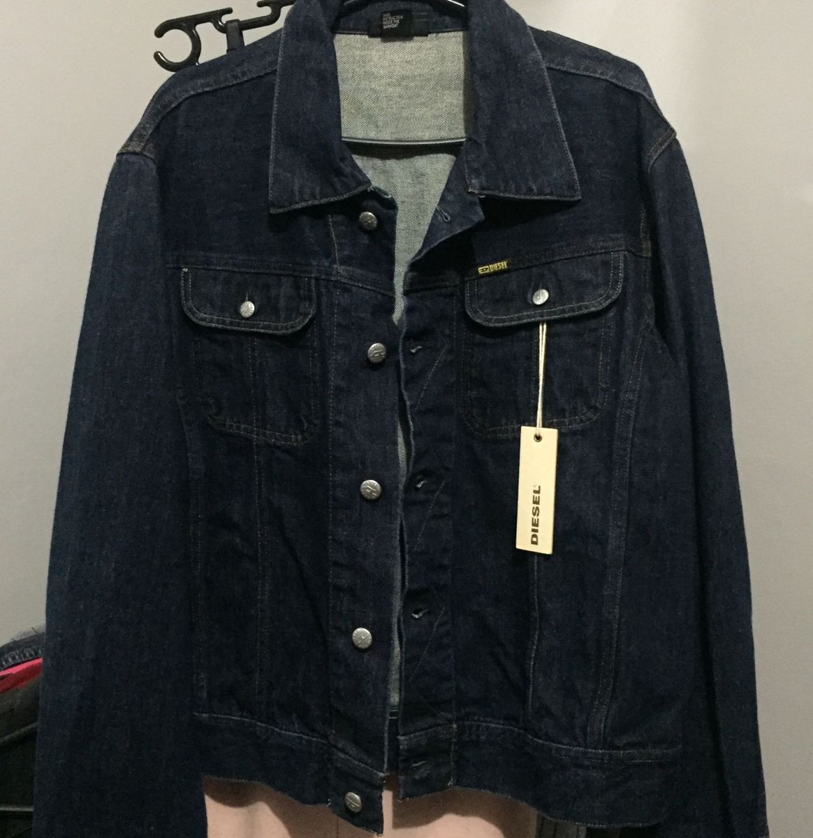 jaqueta jeans masculina diesel