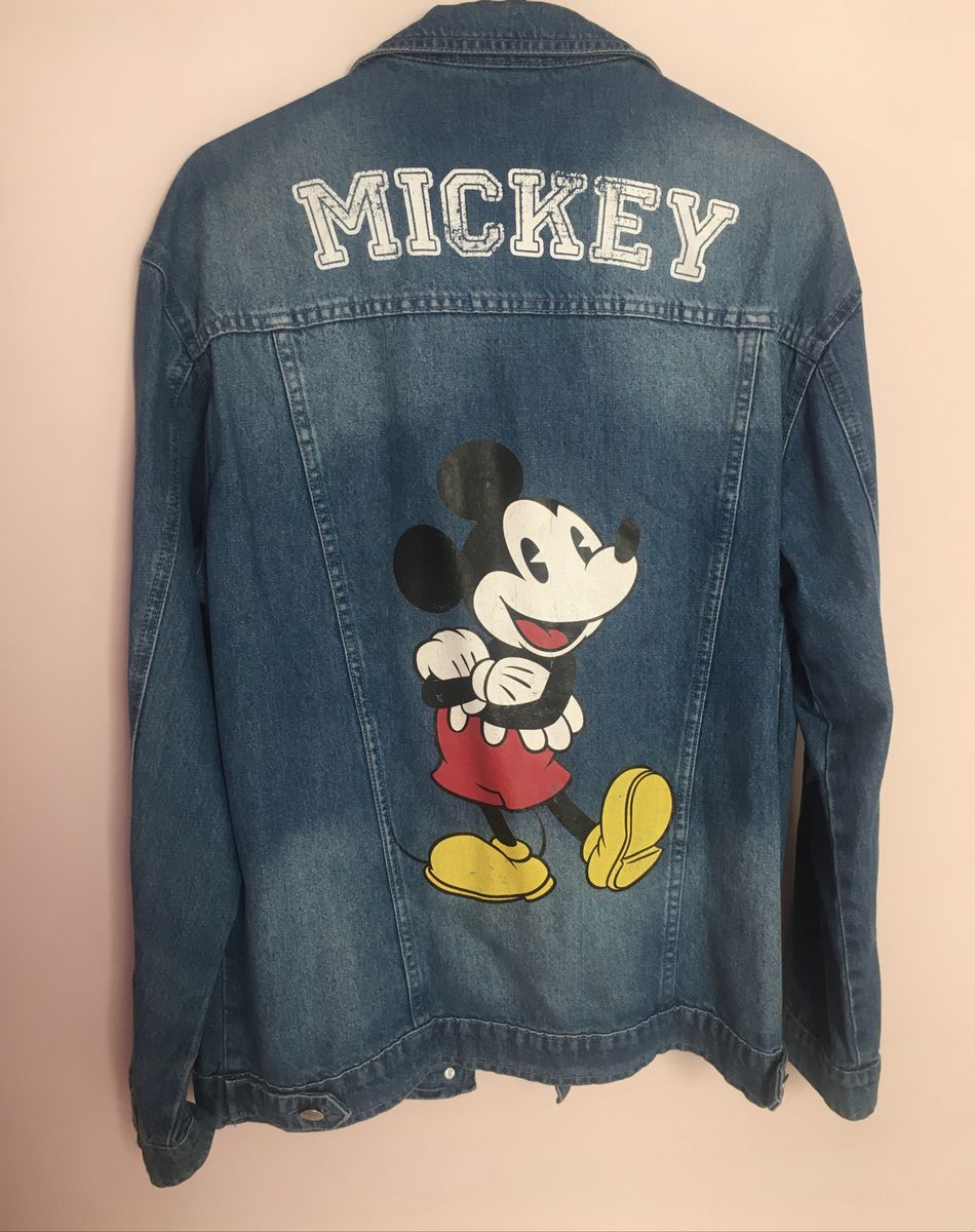 jaqueta jeans do mickey