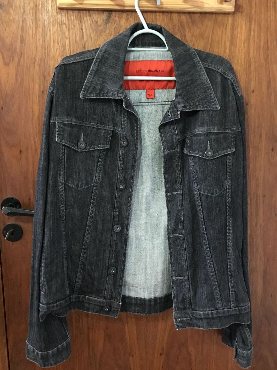 jaqueta jeans masculina ellus