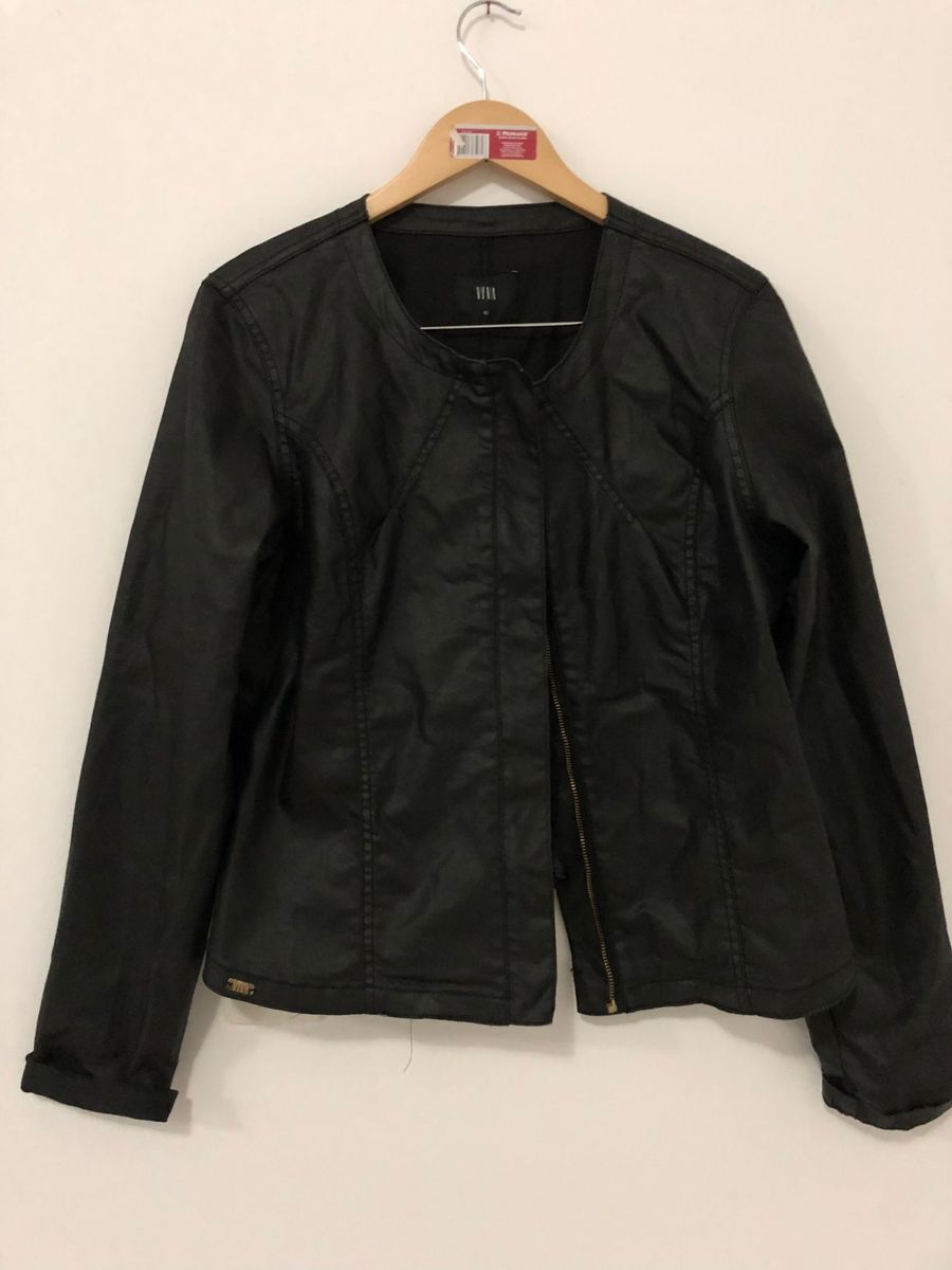 jaqueta jeans encerado