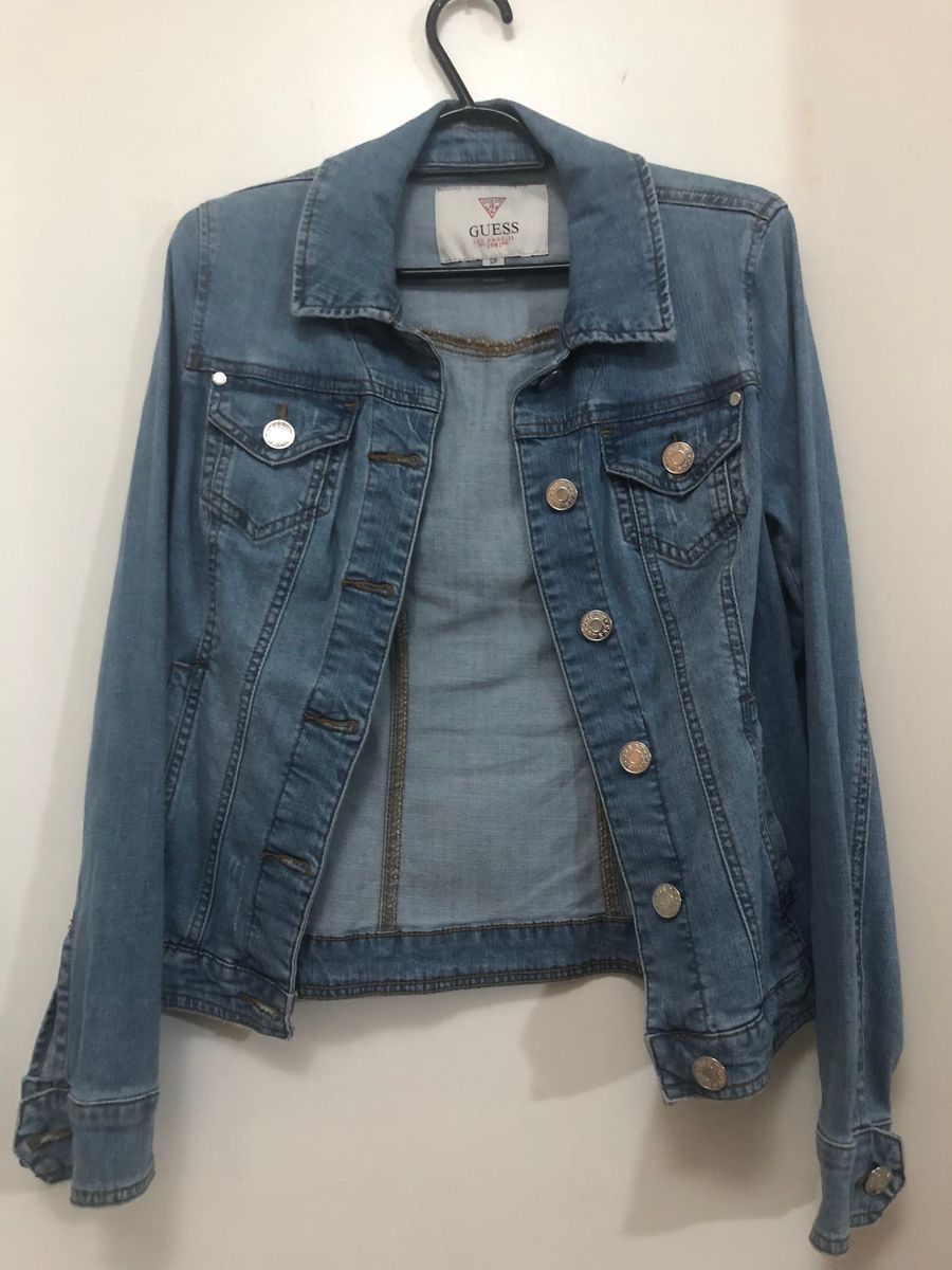 jaqueta jeans guess feminina