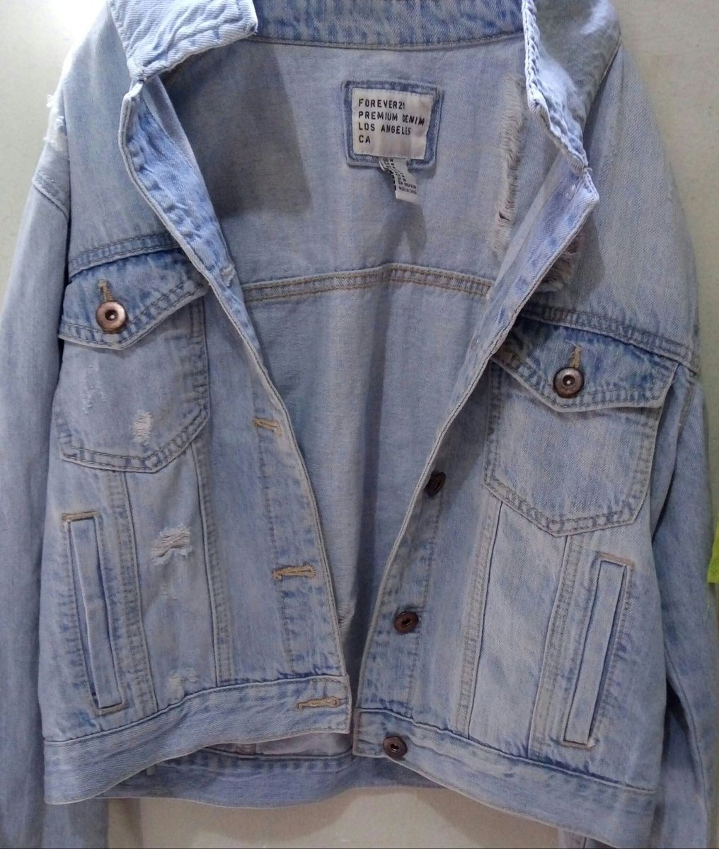 jaqueta jeans feminina forever 21