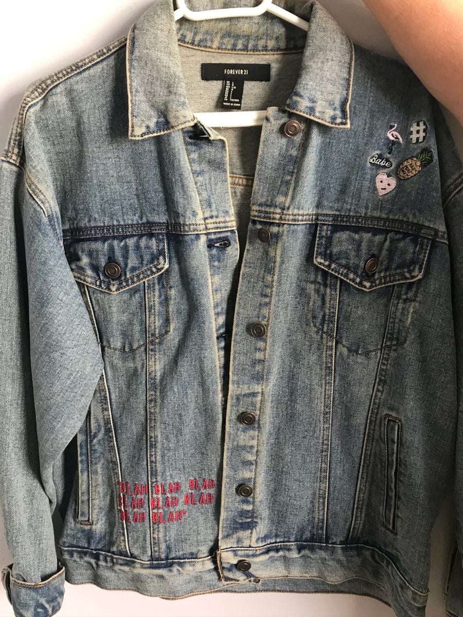jaqueta jeans feminina forever 21