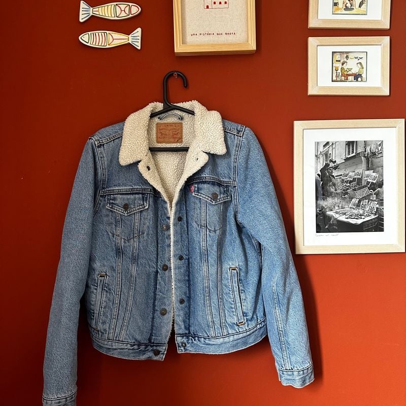 Jeans Forrada Jaqueta Masculina Jeans Levis Jaqueta Jeans Forrada