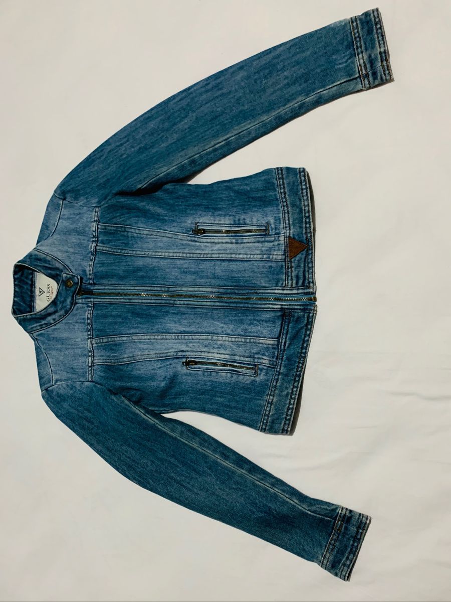 jaqueta jeans guess feminina