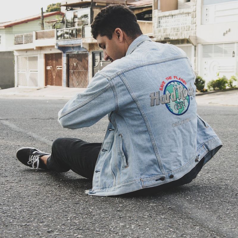 Jaqueta Jeans Hard Rock Cafe Orlando Casaco Masculino Hard Rock Cafe  Usado 73285055 enjoei