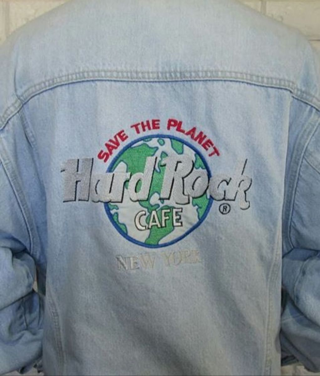 jaqueta jeans hard rock original