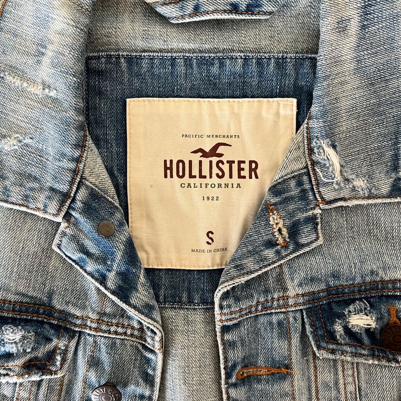 Jaqueta jeans sale hollister