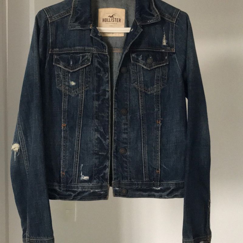 Jaqueta Jeans Hollister Tamanho S Casaco Feminino Hollister