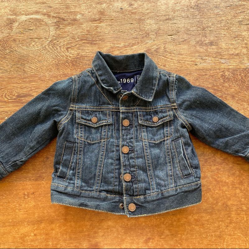 Jaqueta jeans hot sale infantil bebe