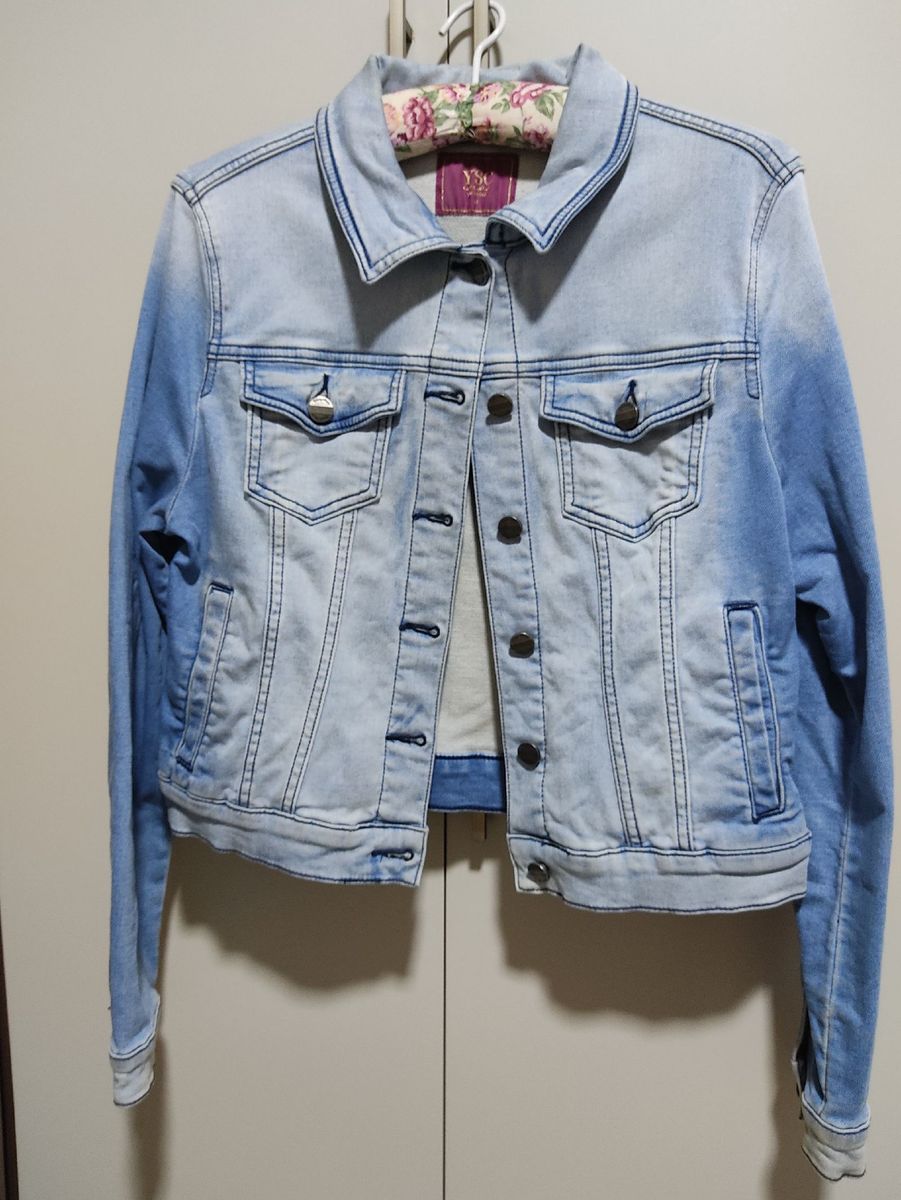 jaqueta jeans lavado