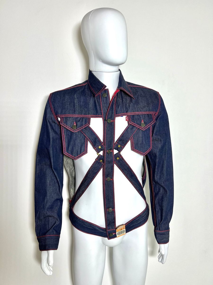 Jaqueta Jeans Levis X Jean Paul Gaultier Tam. Gg | Levis X Jean