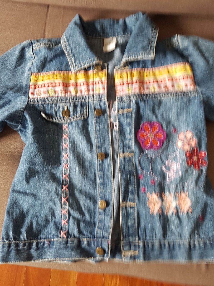 jaqueta jeans tamanho 12