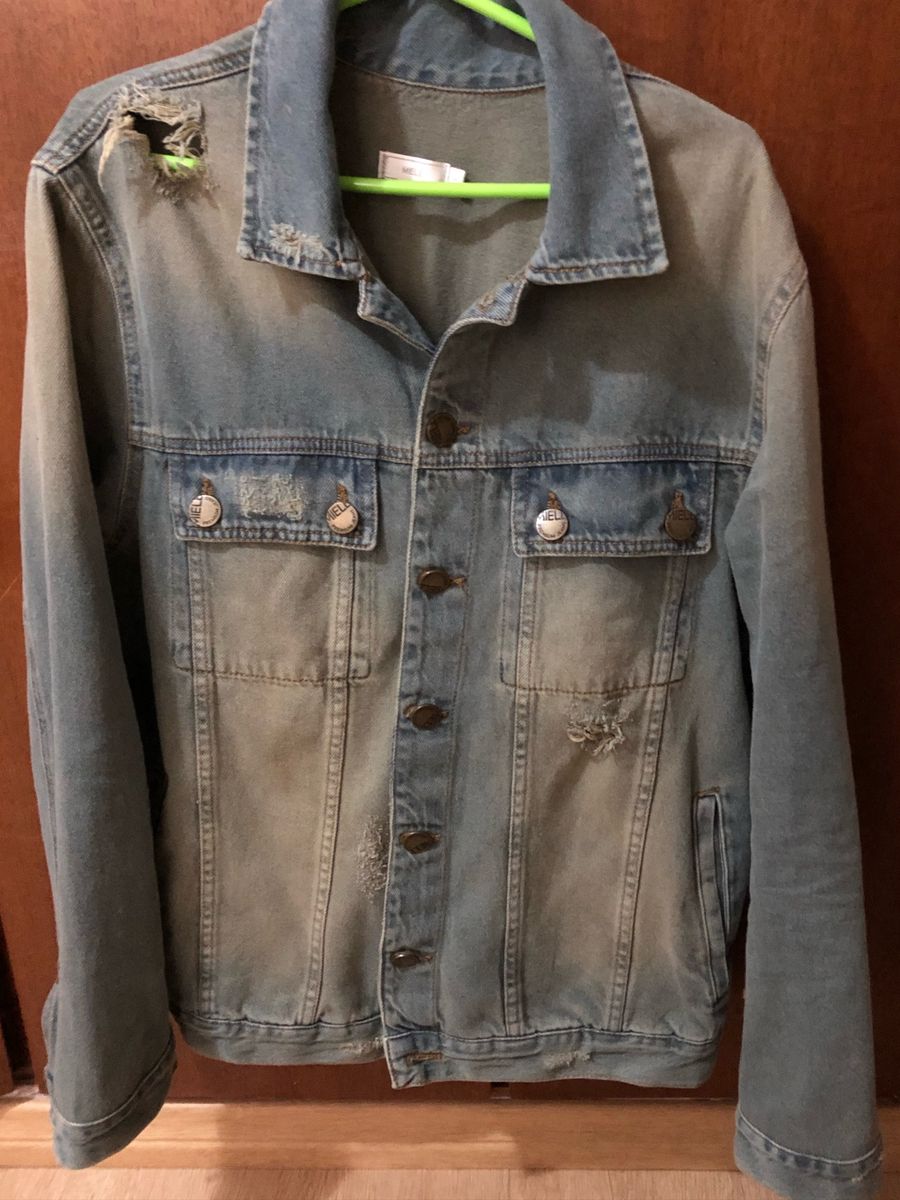 jaqueta jeans m officer