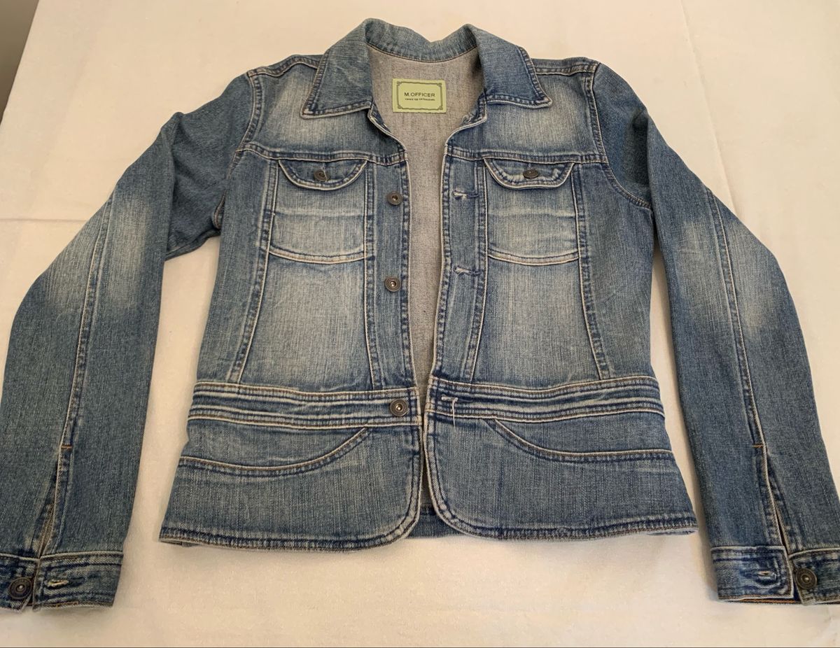 jaqueta jeans m officer