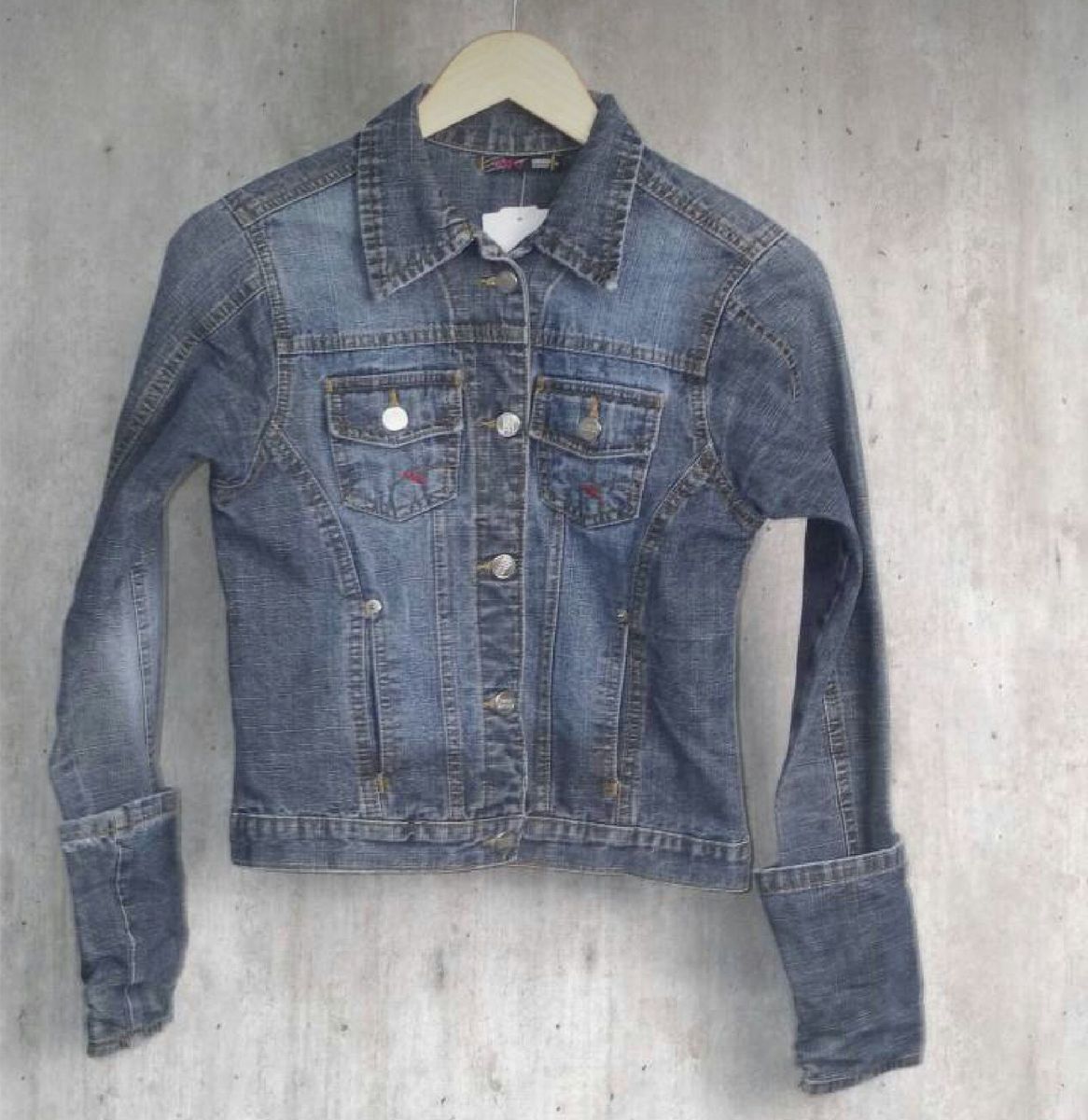 jaqueta jeans clock house