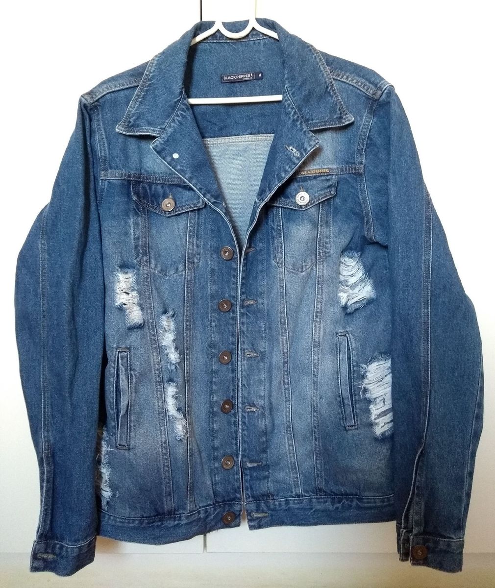 jaqueta jeans masculina enjoei