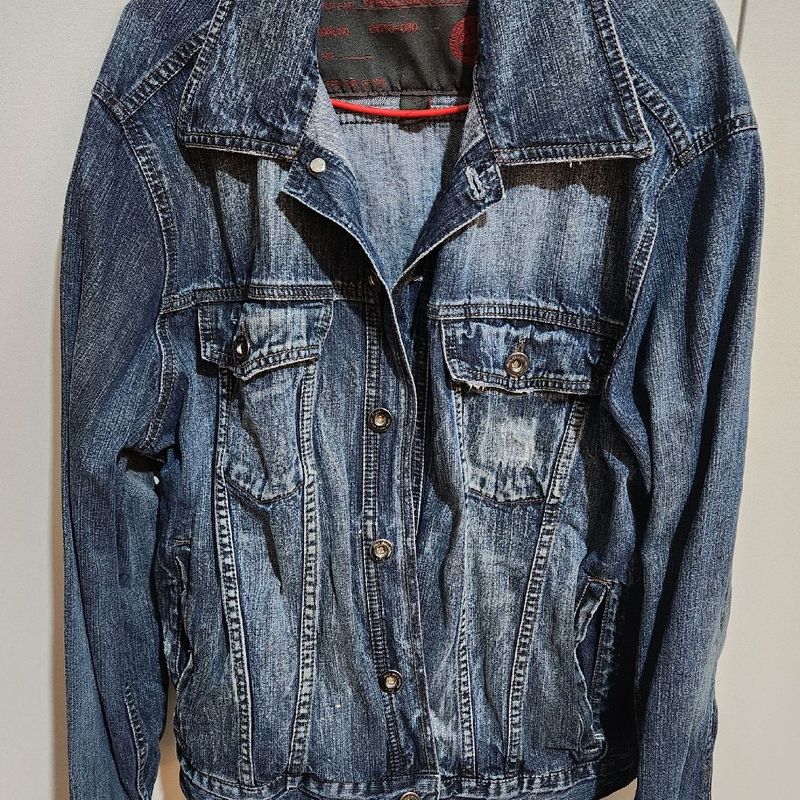Jaqueta Jeans Masculina Ellus Grande Casaco Feminino Ellus Usado  105693228 enjoei