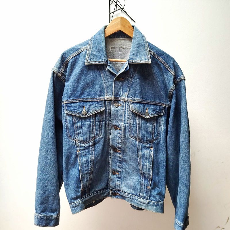 Jaqueta Jeans Vintage Ellus M G Blue Jeans Anos 90 Pesado