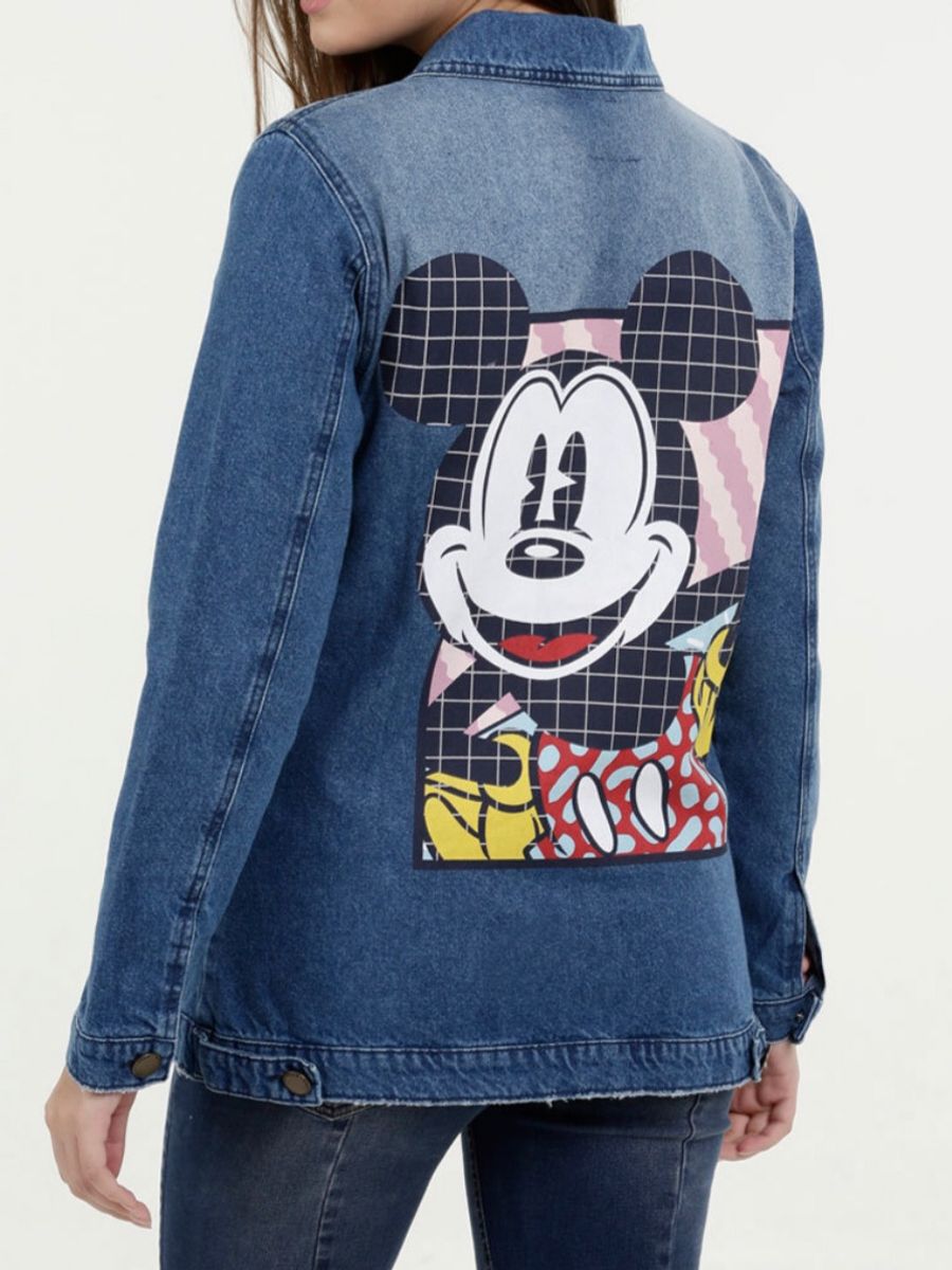 jaqueta jeans mickey