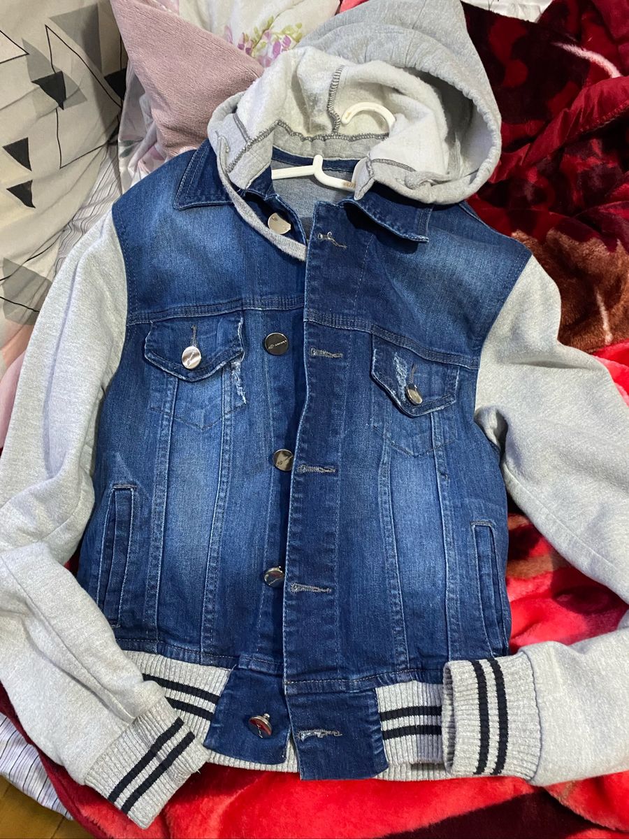 Moletom Feminino Jaqueta Jeans E Moletom Moletom Feminino Jaqueta