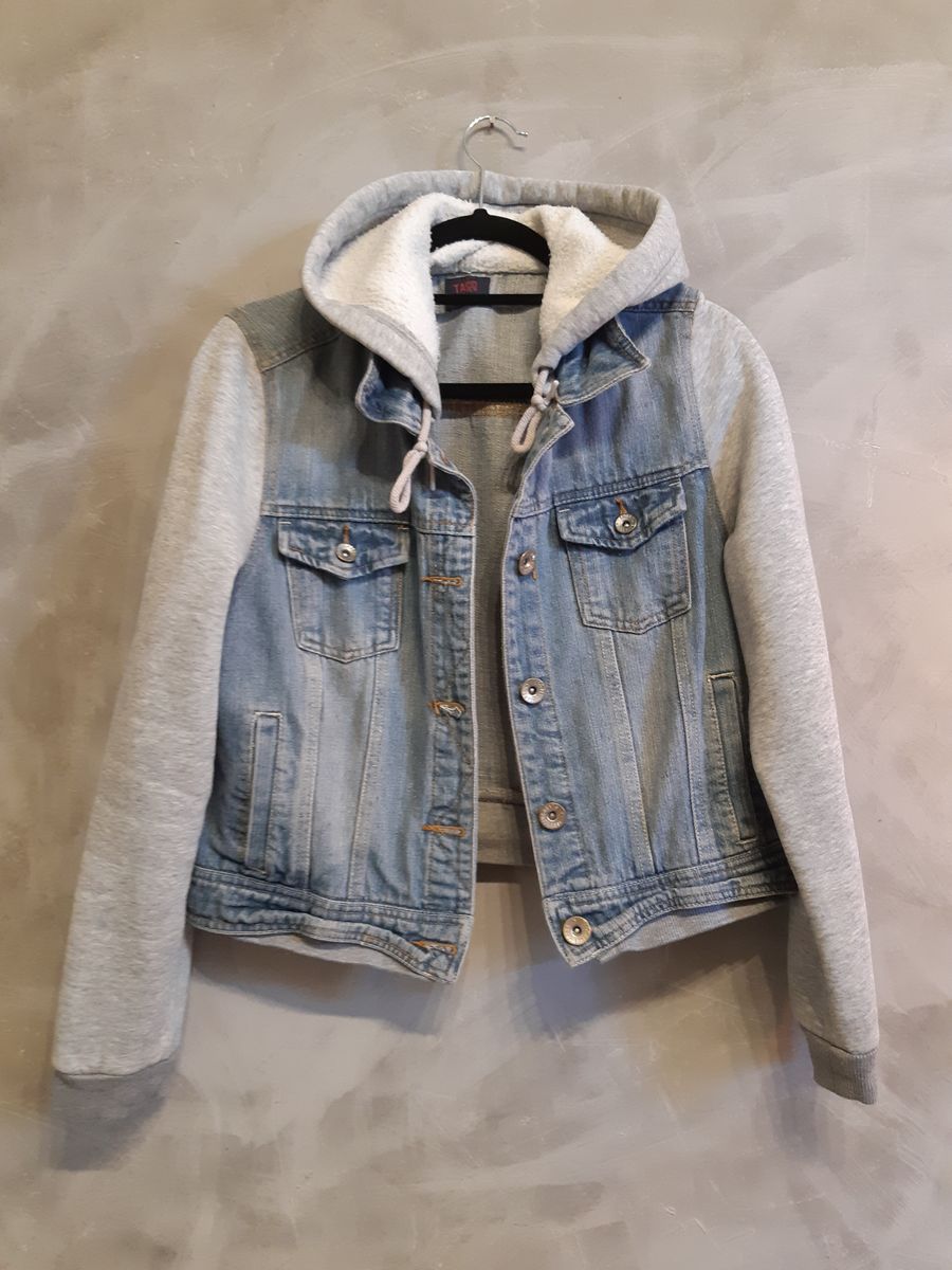 jaqueta jeans feminina taco