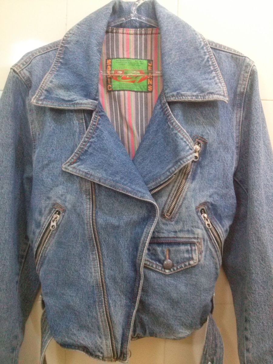 jaqueta jeans moto