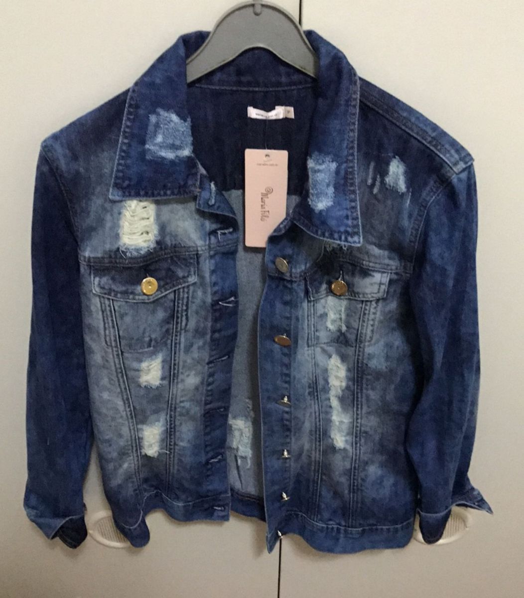 jaqueta jeans maria filo