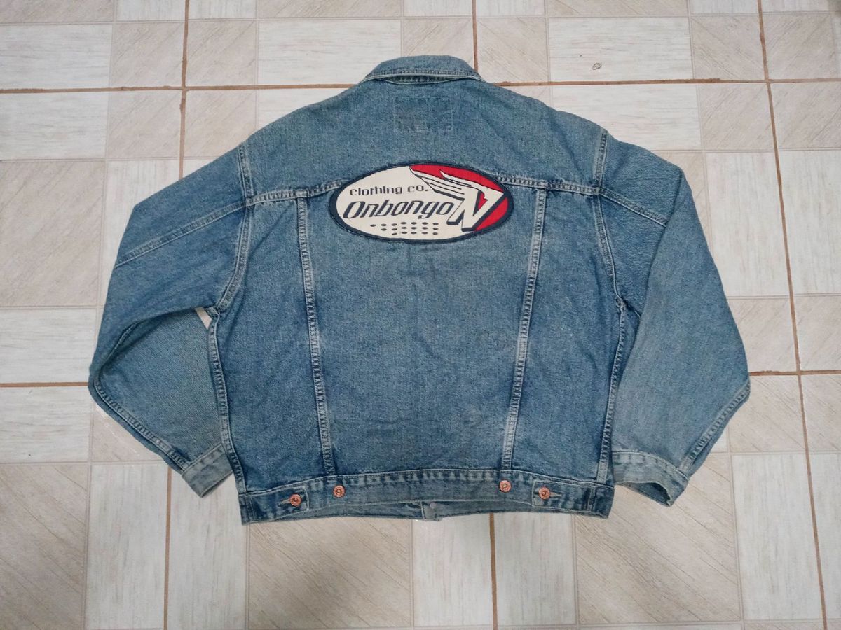 Jaqueta jeans store masculina anos 90