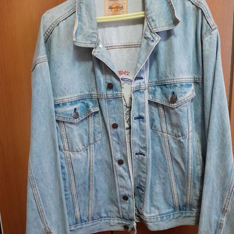 Jaqueta Jeans Original Hard Rock Café (l)vintage Anos 90 Casaco Feminino  Hard Rock Cafe Usado 98905762 enjoei - Main Image