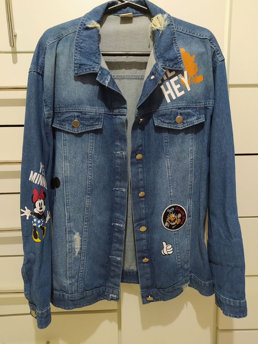 jaqueta jeans mickey