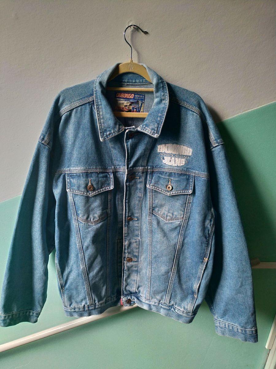 jaqueta jeans oversized masculina