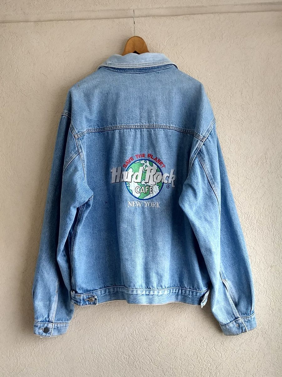 jaqueta hard rock café jeans