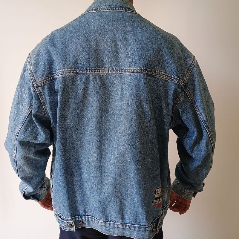 Jaqueta Jeans Oversized Anos 90 | Kerpys Usado 107170099 | enjoei