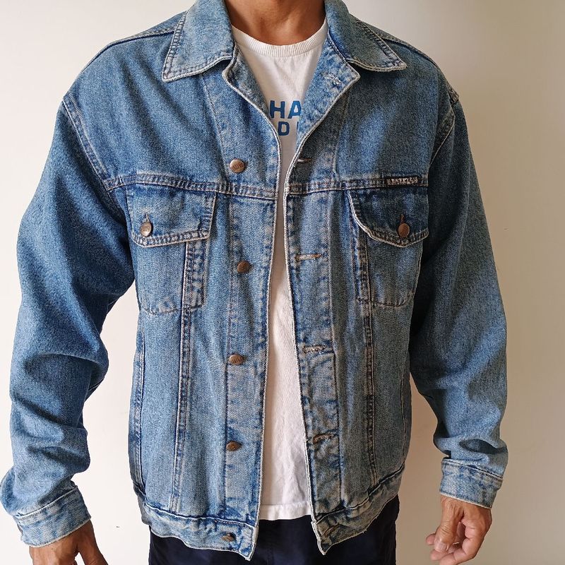 Jaqueta Jeans Oversized Anos 90 Kerpys Usado 107170099 enjoei