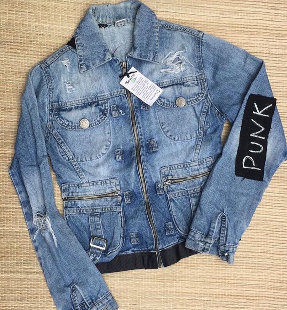jaqueta jeans punk